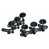 Ortega OTMDLX-BKBK DeLuxe Guitar Tuning Machines - Black/Black