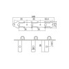 Ortega OTMDLX-BKBK DeLuxe Guitar Tuning Machines - Black/Black