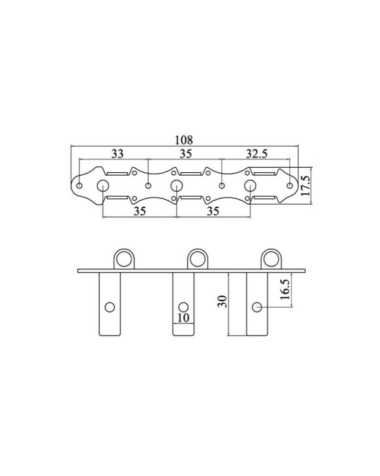 Ortega OTMDLX-BKBK DeLuxe Guitar Tuning Machines - Black/Black