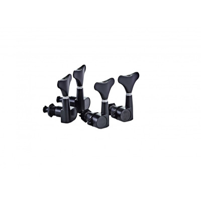 Ortega OTMEB22-GB 2+2 Bass Tuning Machines - Gloss Black
