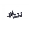 Ortega OTMEG33-GB 3+3 Guitar Tuning Machines - Black