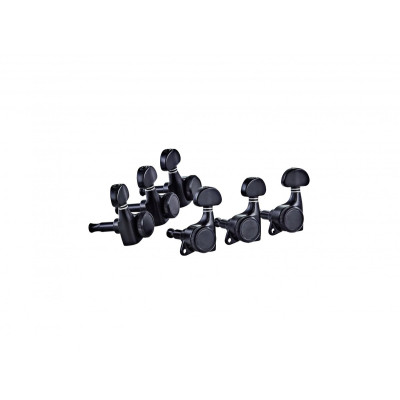 Ortega OTMLOCK33-GB 3+3 Guitar Locking Tuning Machines - Gloss Black