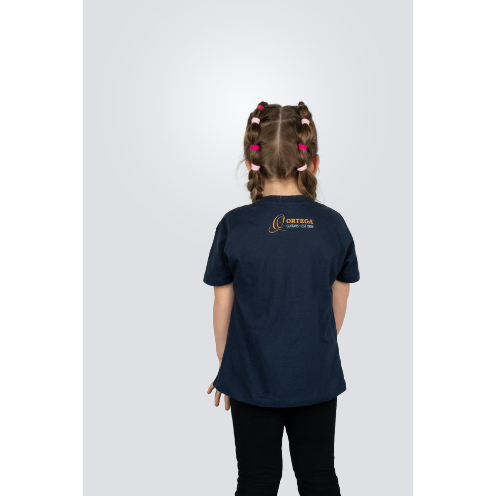 Ortega OTS2-NBL-34 Skull Kids T-Shirt - Navy Blue/