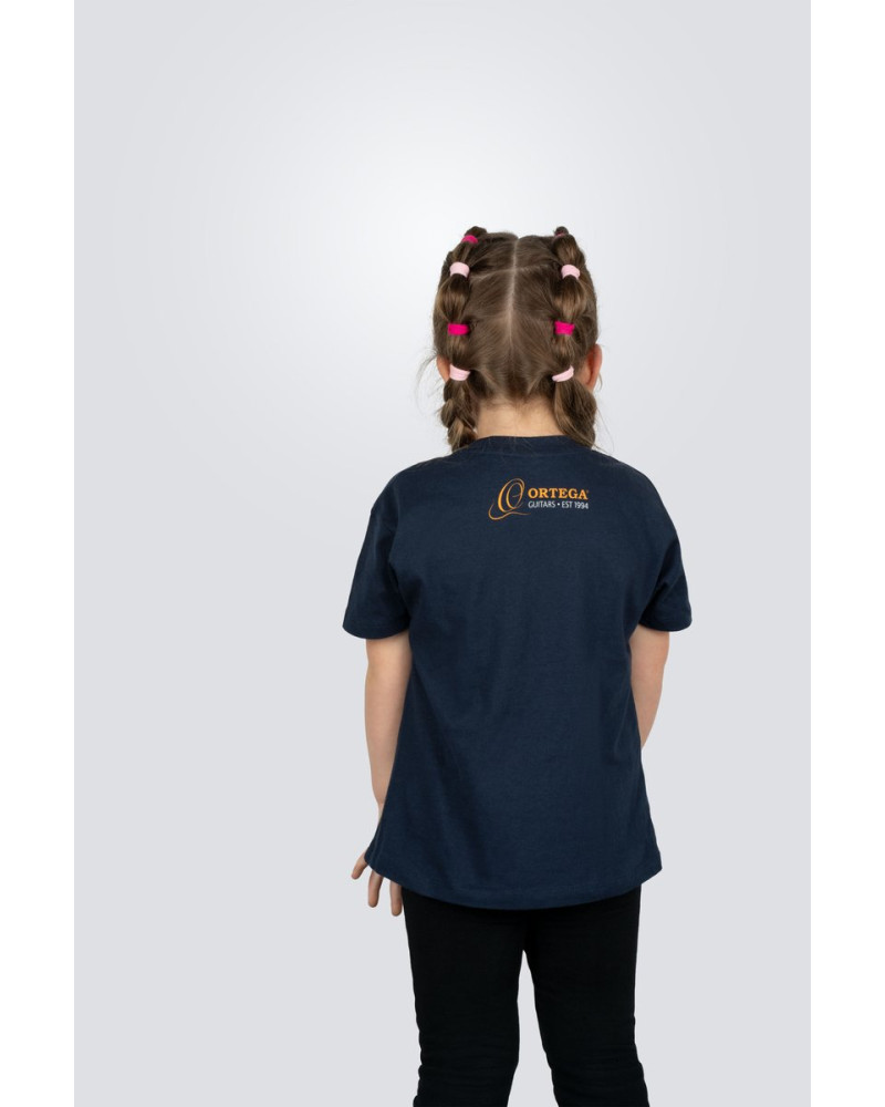 Ortega OTS2-NBL-34 Skull Kids T-Shirt - Navy Blue/