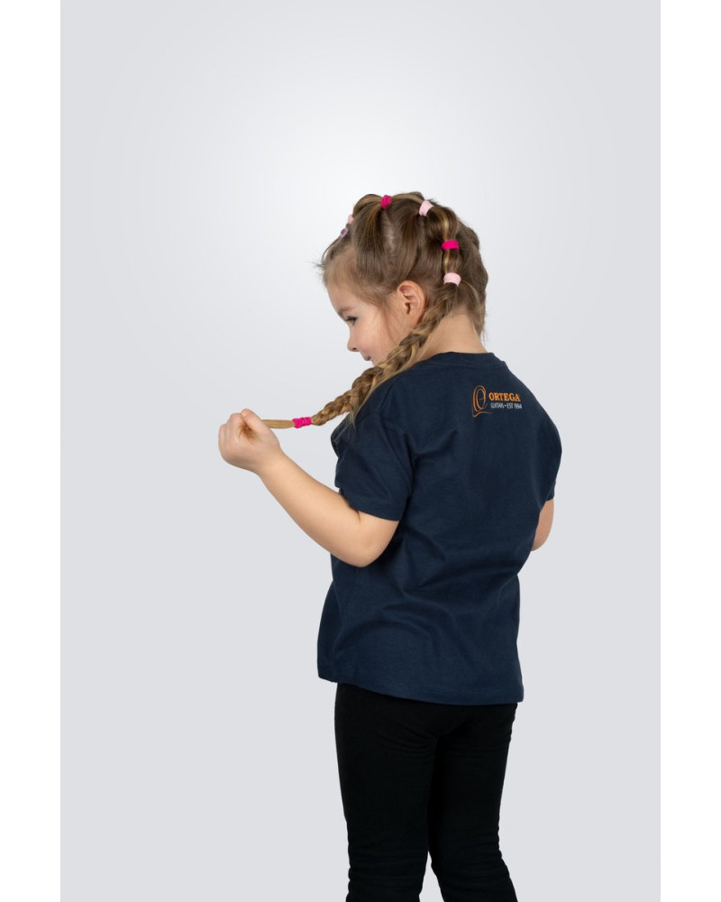 Ortega OTS2-NBL-34 Skull Kids T-Shirt - Navy Blue/