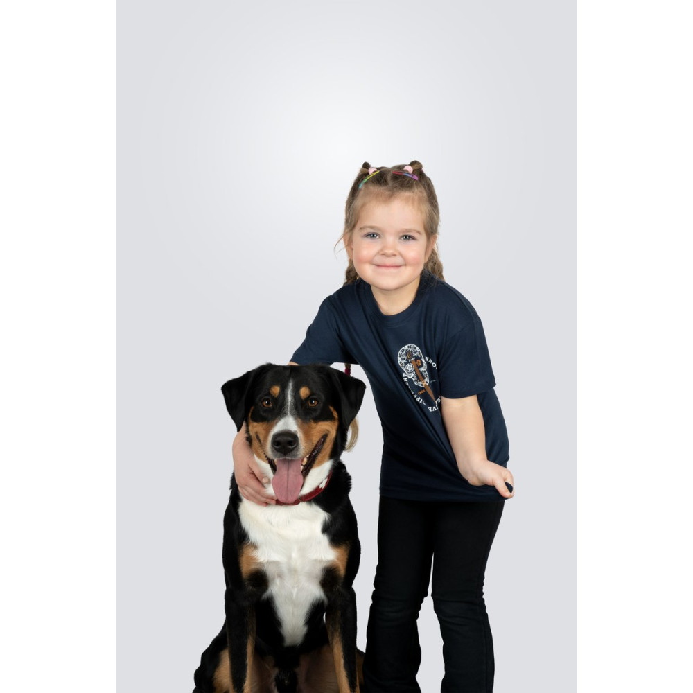 Ortega OTS2-NBL-34 Skull Kids T-Shirt - Navy Blue/