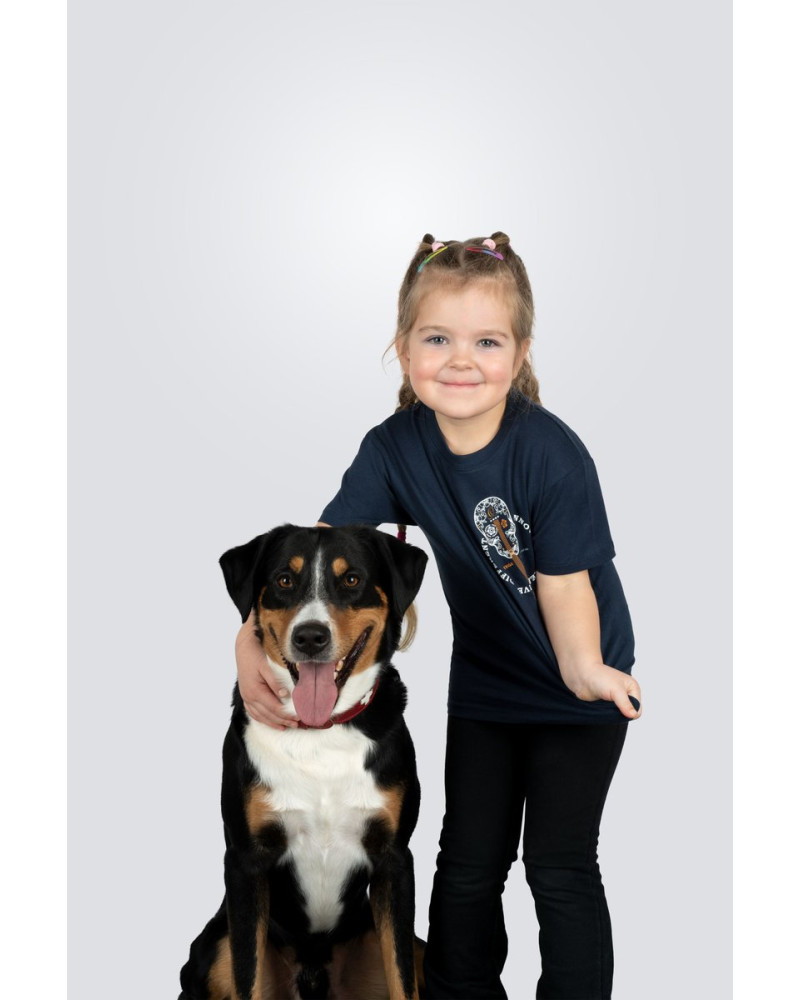 Ortega OTS2-NBL-34 Skull Kids T-Shirt - Navy Blue/