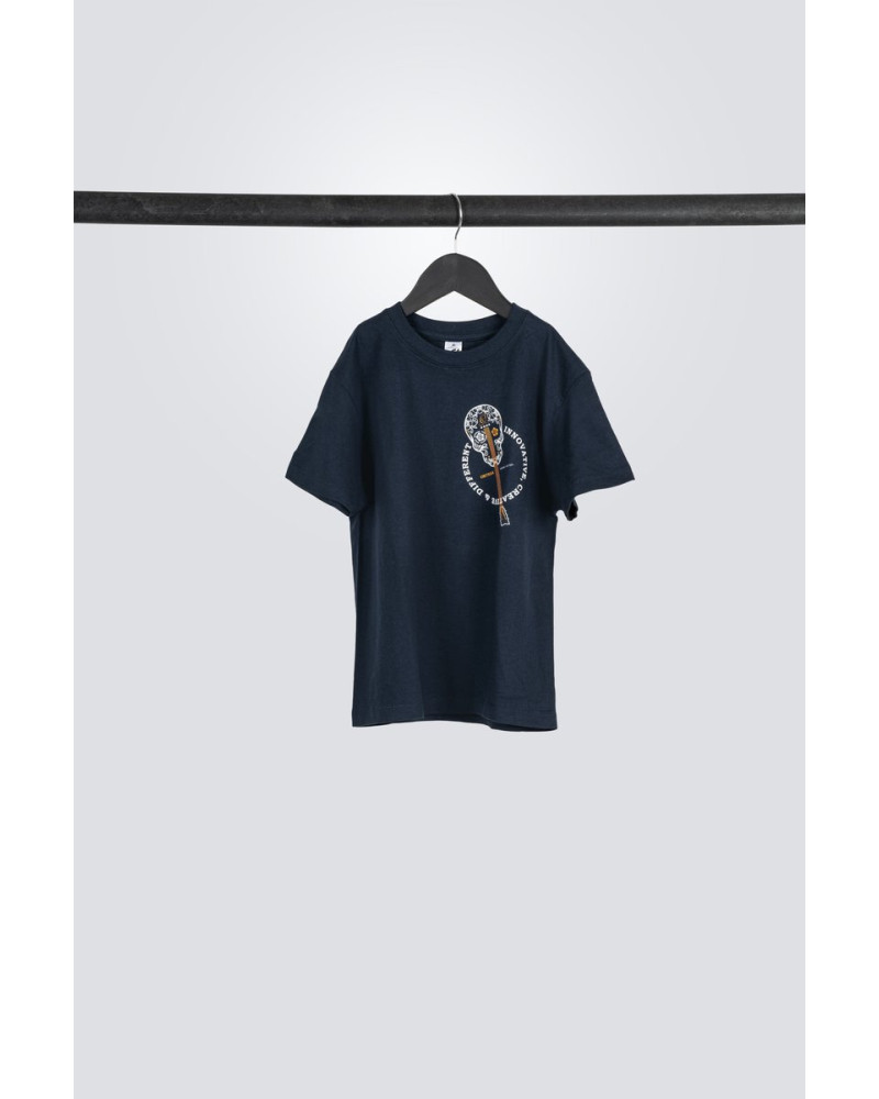 Ortega OTS2-NBL-56 Skull Kids T-Shirt - Navy Blue/