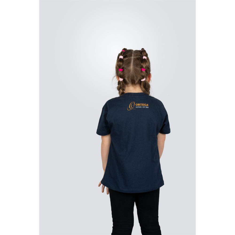 Ortega OTS2-NBL-78 Skull Kids T-Shirt - Navy Blue/