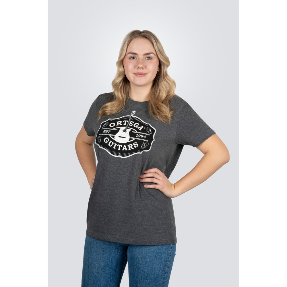 Ortega OTS4-VBK-L Americana Guitar T-Shirt - Vintage Black/L