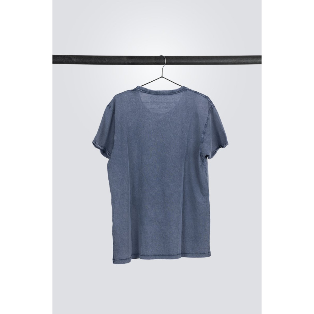 Ortega OTS4-VBL-XL Americana Guitar T-Shirt - Vintage Washed Blue/XL