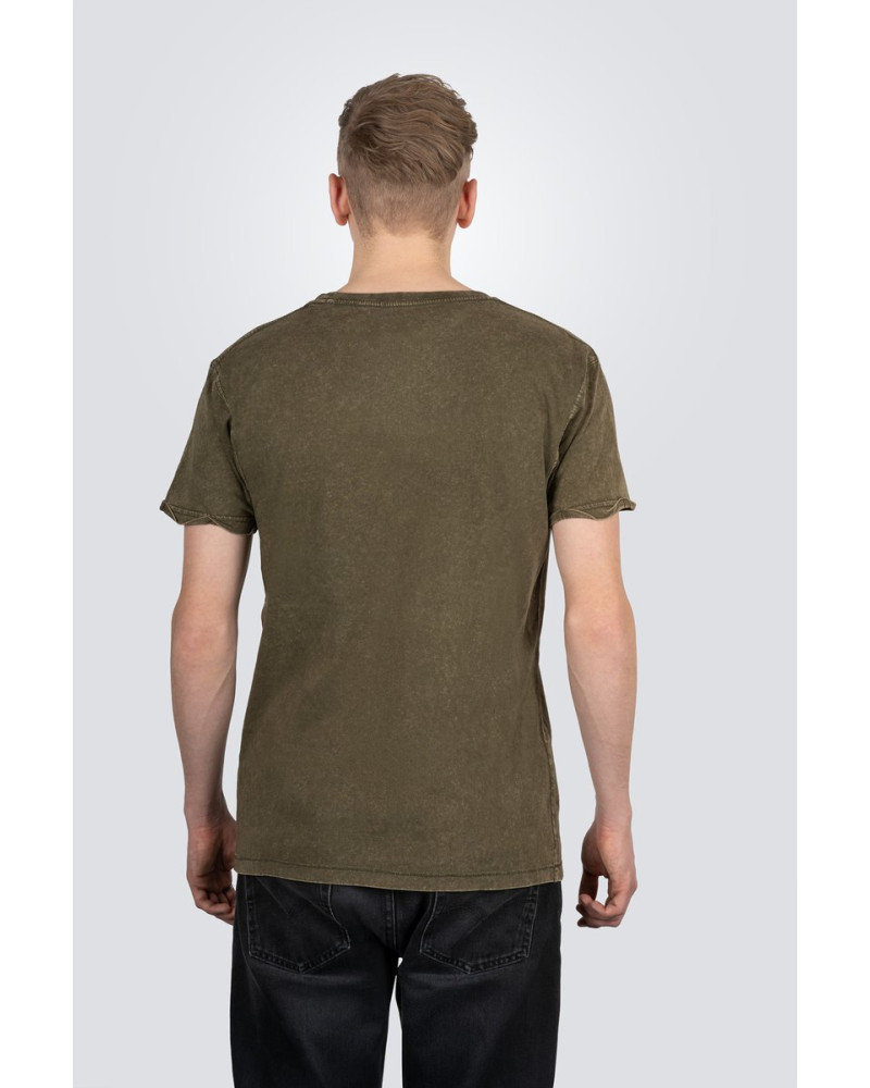 Ortega OTS4-VGR-L Americana Guitar T-Shirt - Vintage Washed Green/L