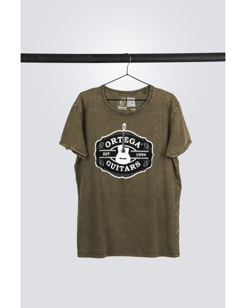Ortega OTS4-VGR-M Americana Guitar T-Shirt - Vintage Washed Green/M