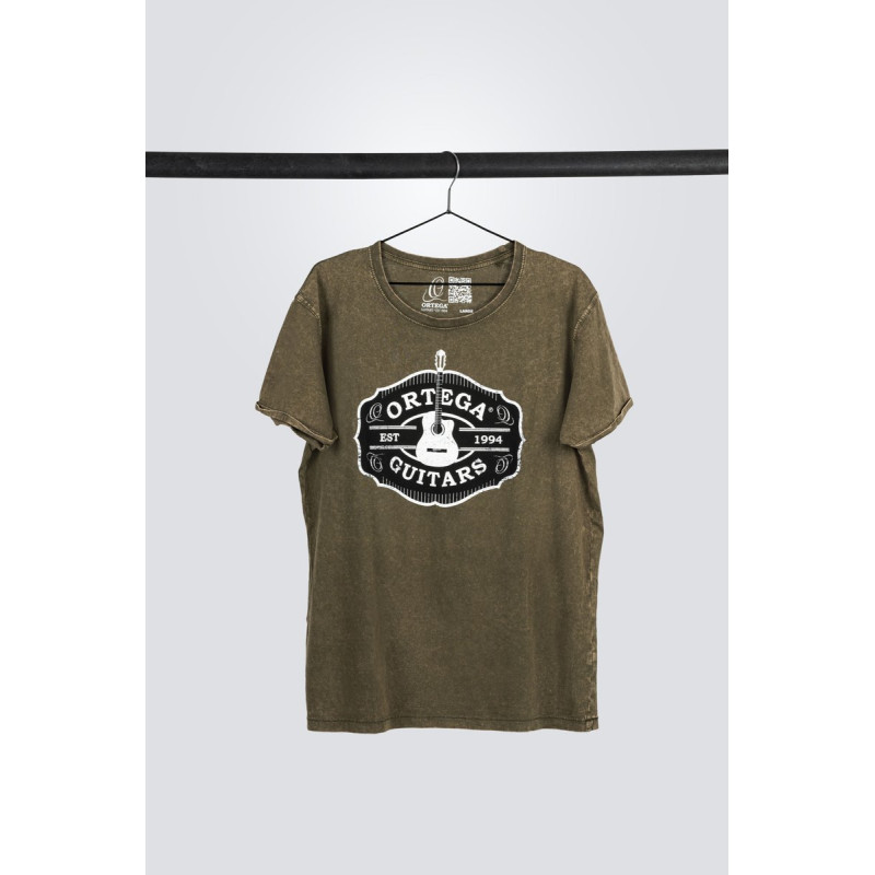 Ortega OTS4-VGR-M Americana Guitar T-Shirt - Vintage Washed Green/M
