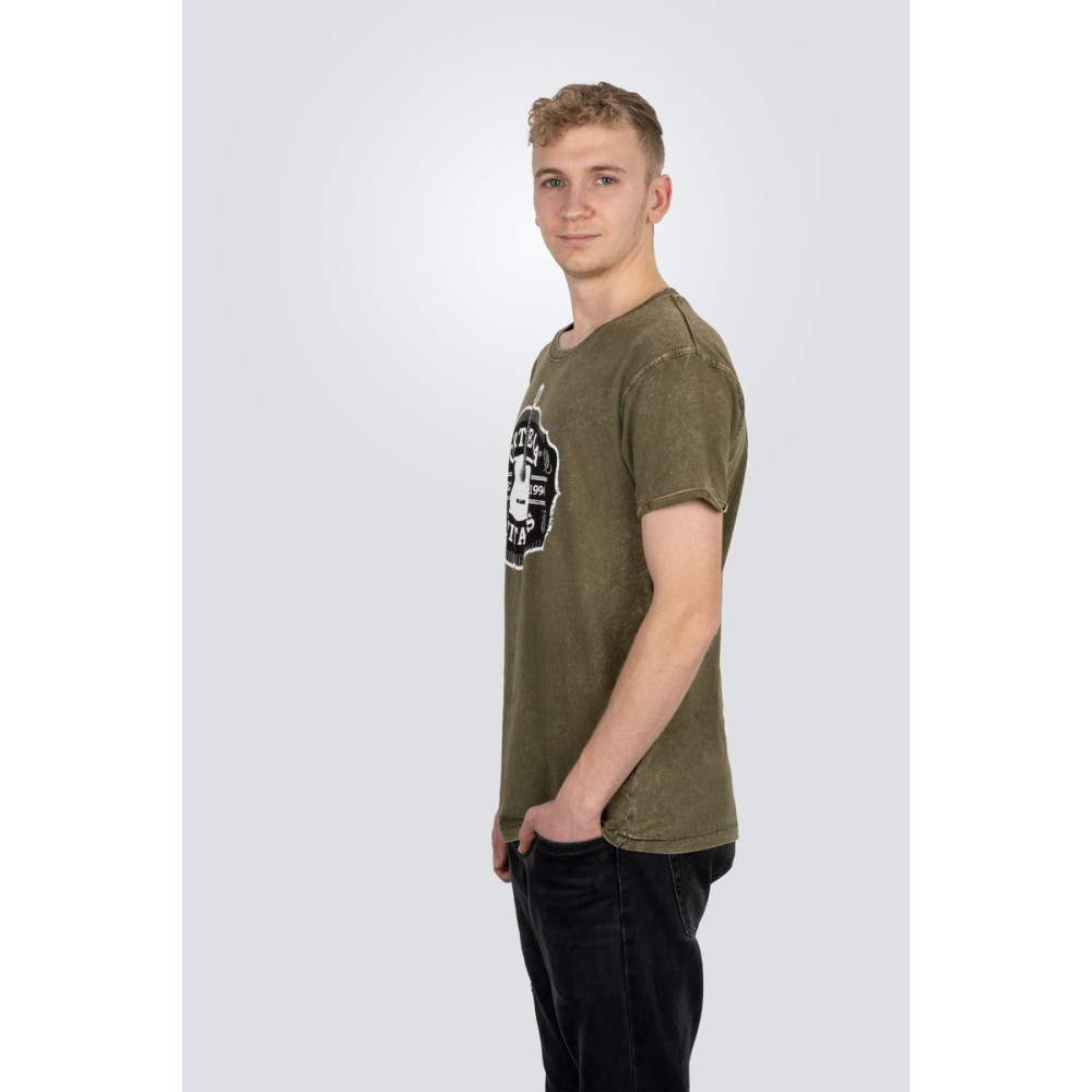 Ortega OTS4-VGR-M Americana Guitar T-Shirt - Vintage Washed Green/M