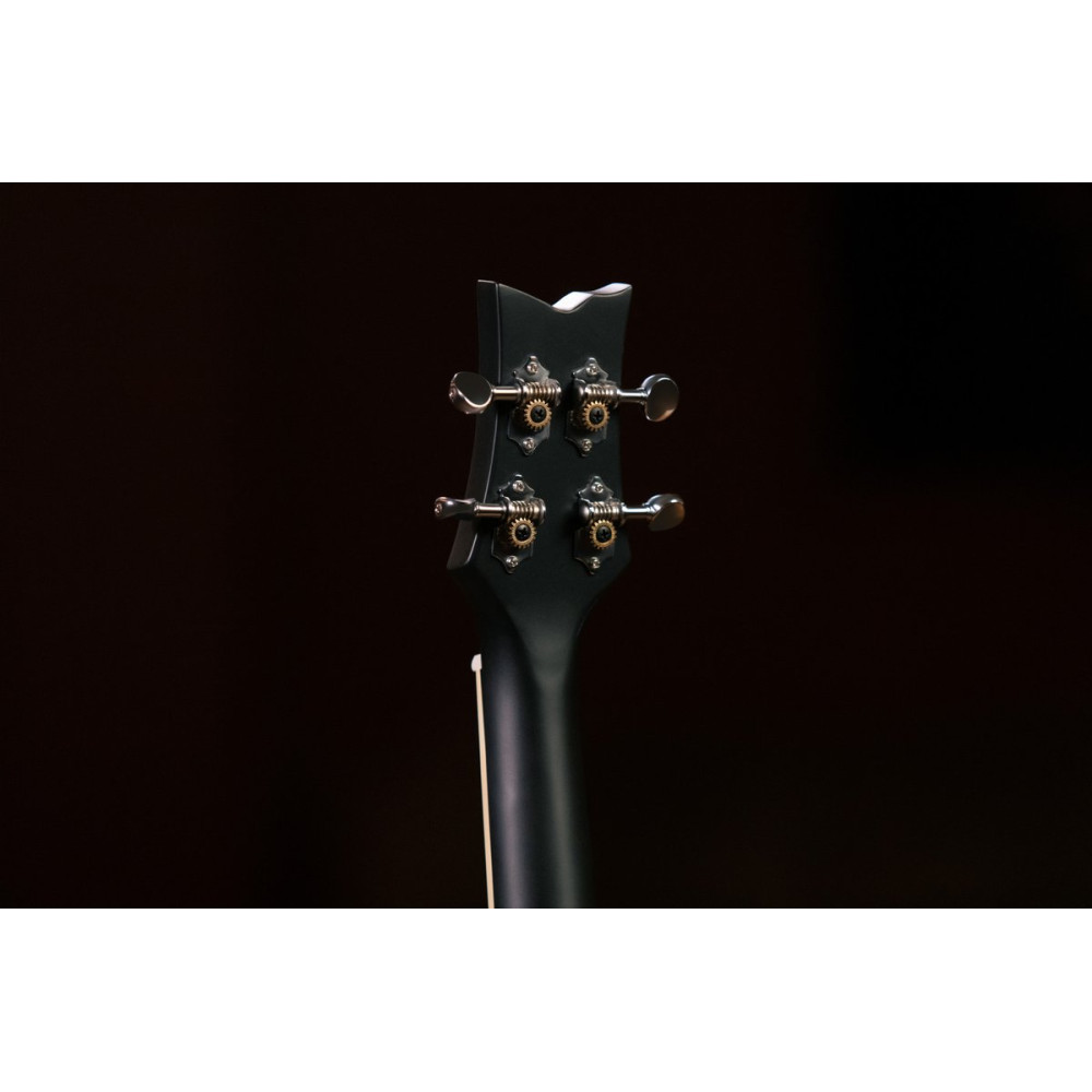Ortega OUBJ100-SBK Banjolele Series Concert Ukulele 4 String - Maple Black + Bag
