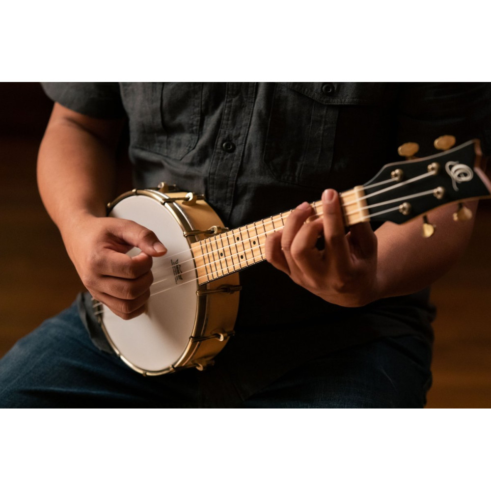 Ortega OUBJE90-MA Banjolele Series Concert Ukulele 4 String - Maple Natural + Bag