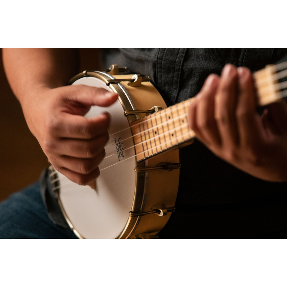 Ortega OUBJE90-MA Banjolele Series Concert Ukulele 4 String - Maple Natural + Bag