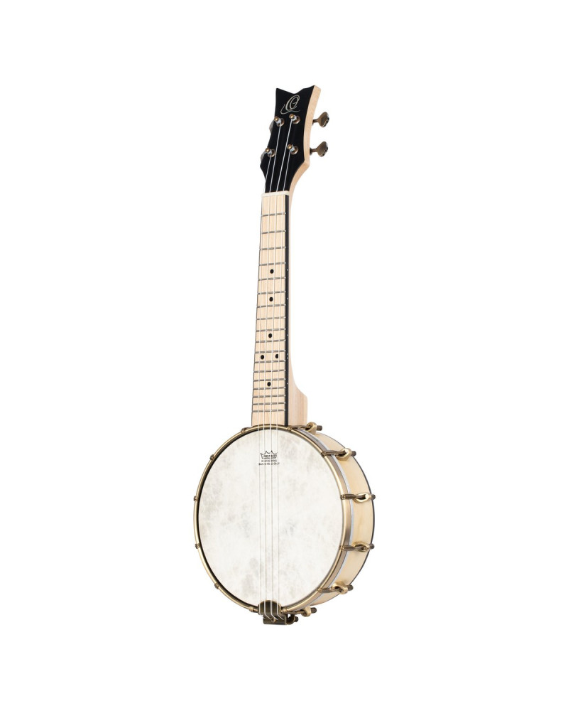 Ortega OUBJE90-MA-L Banjolele Series Concert Ukulele 4 String Lefty - Maple Natural + Bag