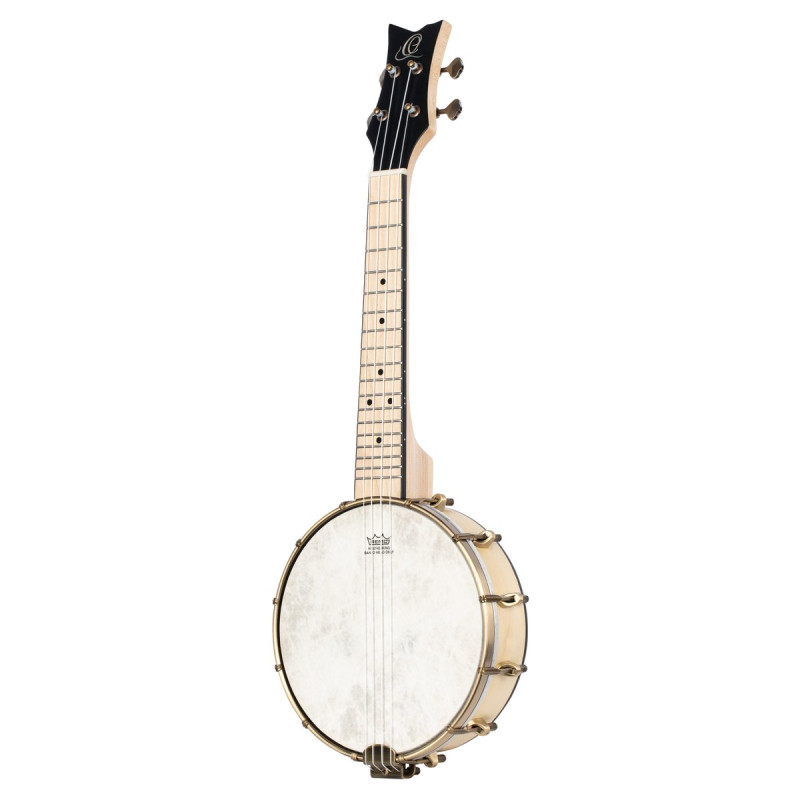 Ortega OUBJE90-MA-L Banjolele Series Concert Ukulele 4 String Lefty - Maple Natural + Bag