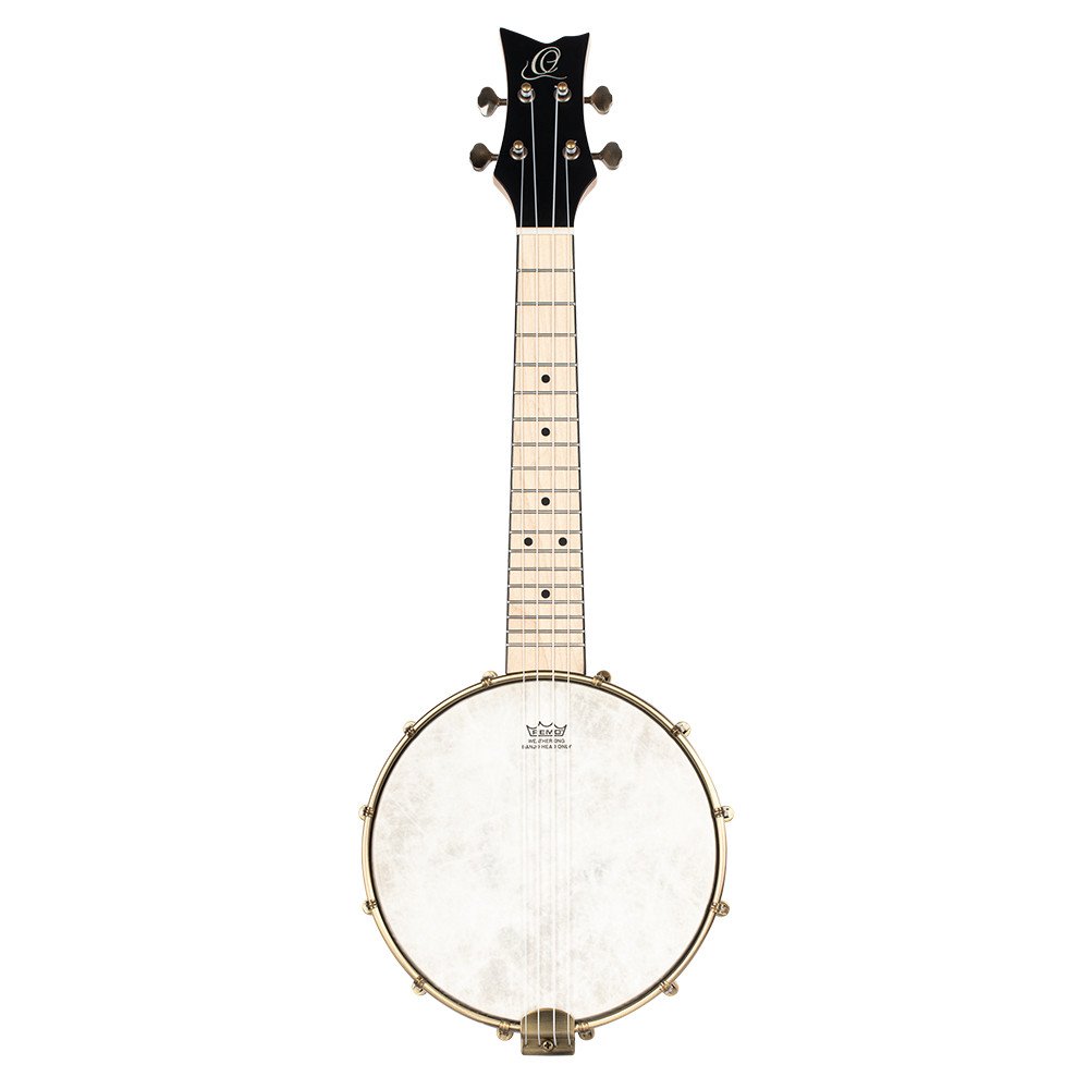 Ortega OUBJE90-MA-L Banjolele Series Concert Ukulele 4 String Lefty - Maple Natural + Bag