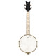 Ortega OUBJE90-MA-L Banjolele Series Concert Ukulele 4 String Lefty - Maple Natural + Bag