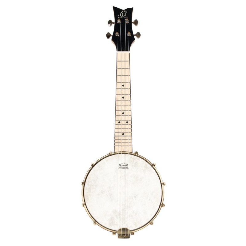 Ortega OUBJE90-MA-L Banjolele Series Concert Ukulele 4 String Lefty - Maple Natural + Bag