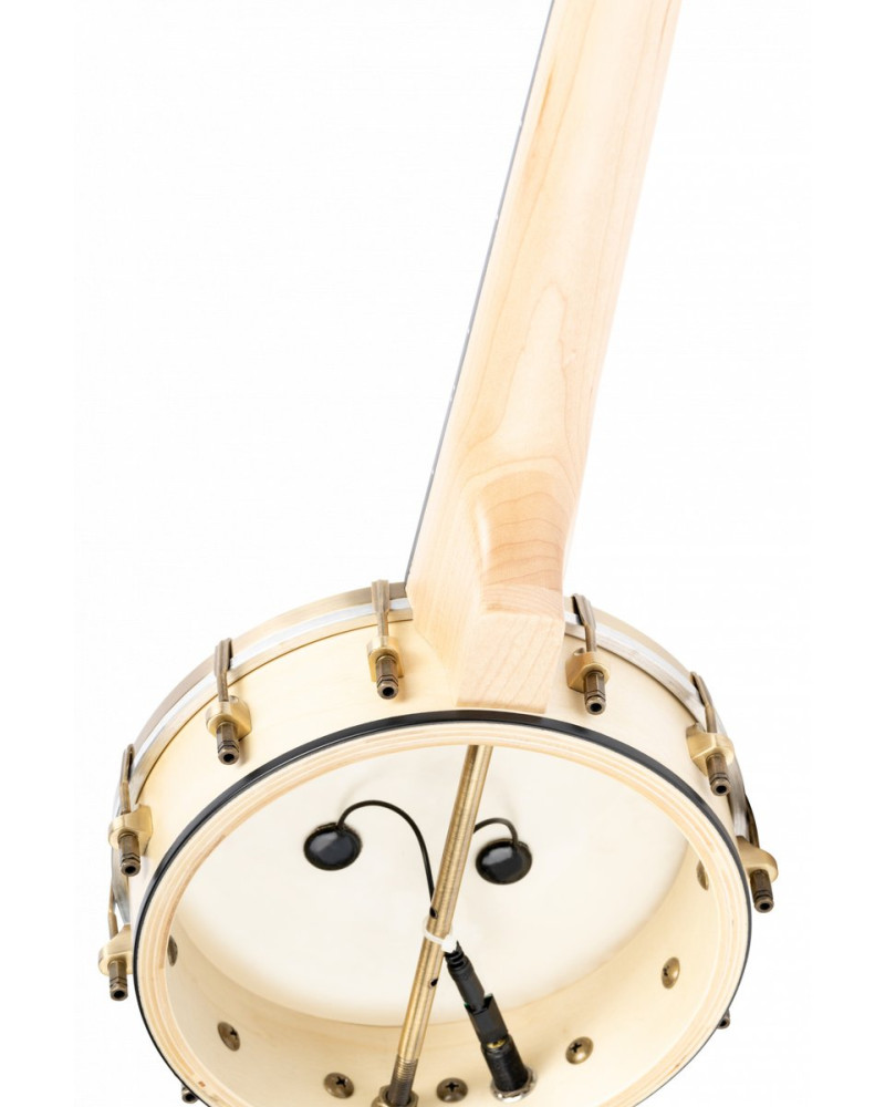 Ortega OUBJE90-MA-L Banjolele Series Concert Ukulele 4 String Lefty - Maple Natural + Bag