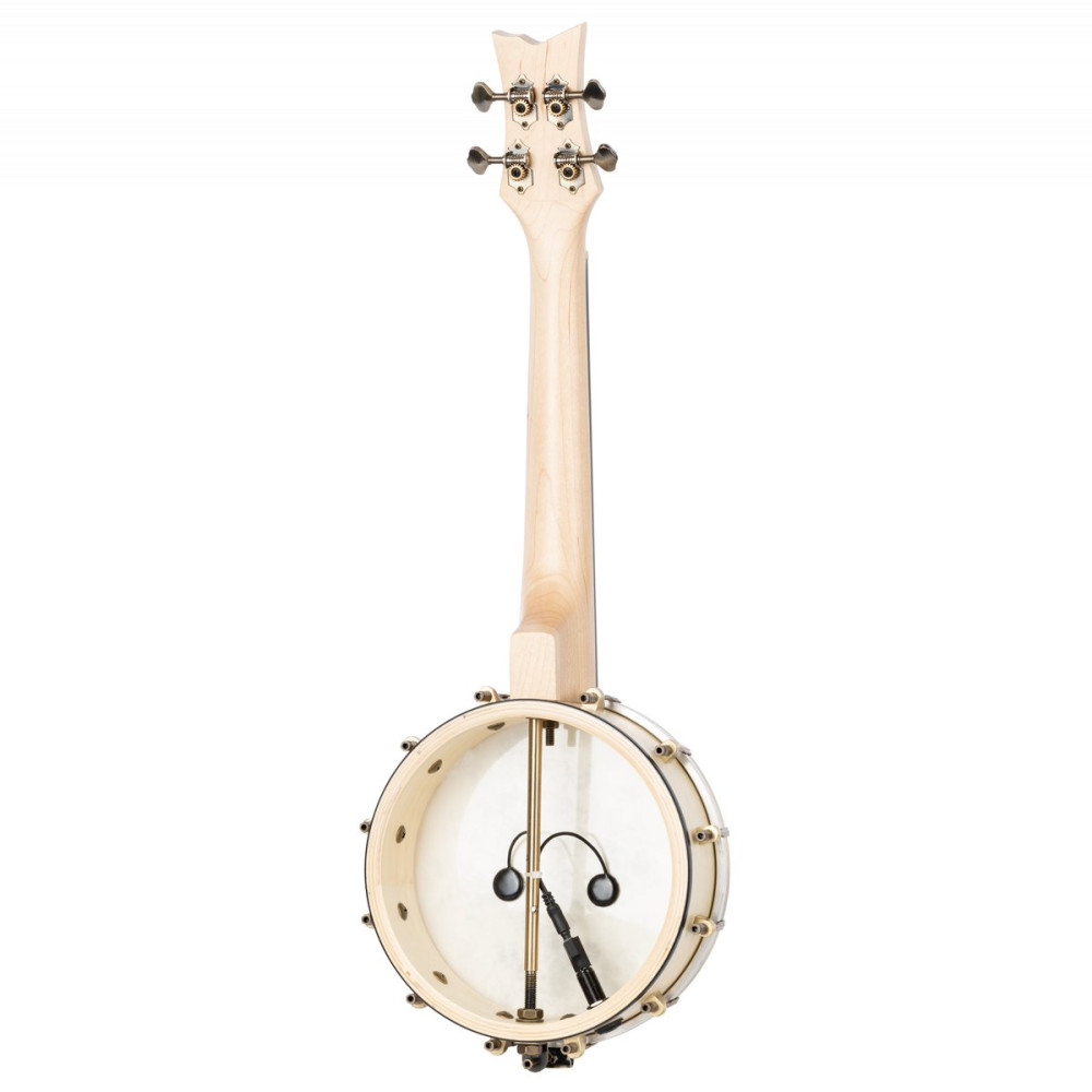 Ortega OUBJE90-MA-L Banjolele Series Concert Ukulele 4 String Lefty - Maple Natural + Bag