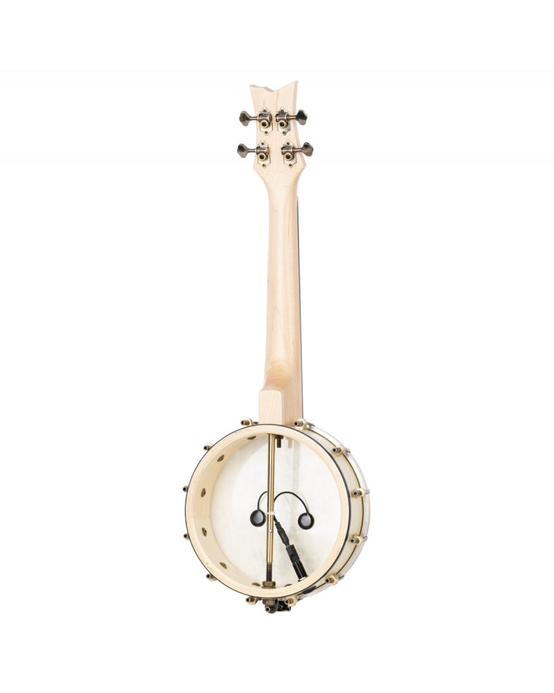 Ortega OUBJE90-MA-L Banjolele Series Concert Ukulele 4 String Lefty - Maple Natural + Bag