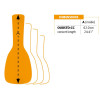 Ortega OUBSTD-CC Economy Series Concert-Ukulele-Bag - Black/Orange