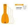 Ortega OUBSTD-PINE Economy Series Pineapple-Ukulele-Bag - Black/Orange