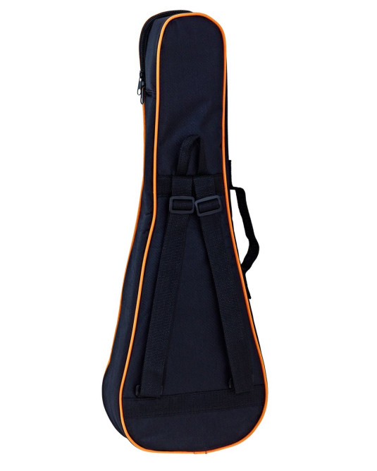 Ortega OUBSTD-PINE Economy Series Pineapple-Ukulele-Bag - Black/Orange