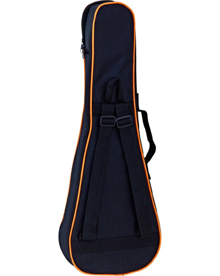 Ortega OUBSTD-PINE Economy Series Pineapple-Ukulele-Bag - Black/Orange