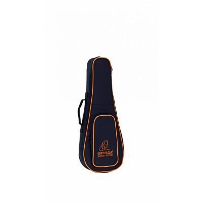 Ortega OUBSTD-SI Economy Series  Sopranino-Ukulele-Bag - Black/Orange