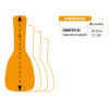 Ortega OUBSTD-SI Economy Series  Sopranino-Ukulele-Bag - Black/Orange