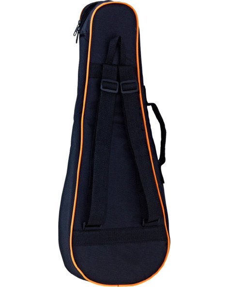 Ortega OUBSTD-SI Economy Series  Sopranino-Ukulele-Bag - Black/Orange