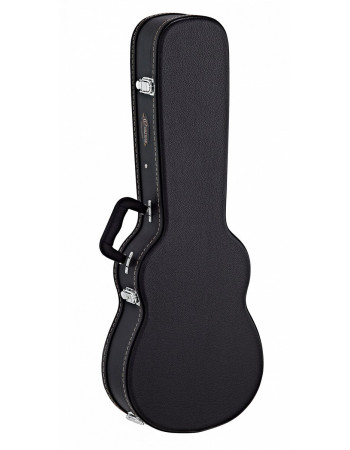 Ortega OUCSTD-BA Economy Baritone Ukulele-Hardcase - Black