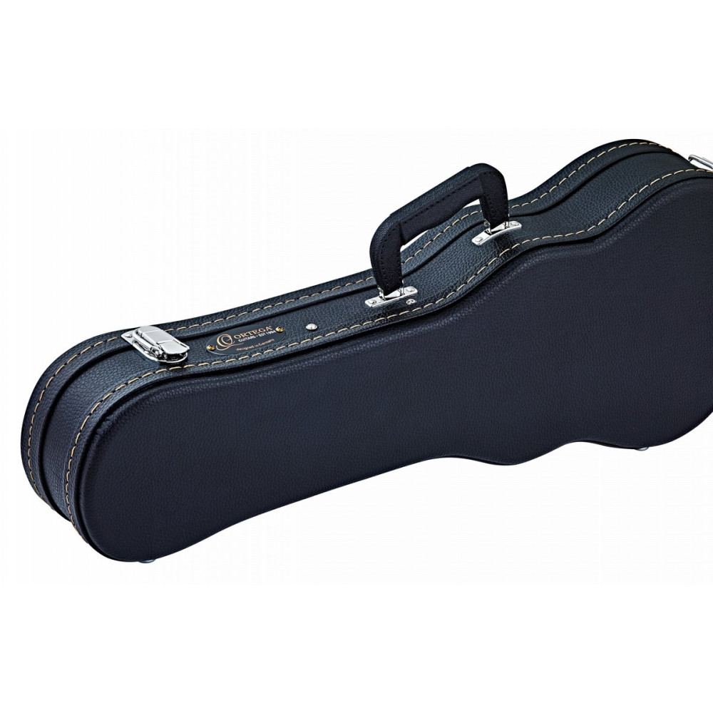 Ortega OUCSTD-BA Economy Baritone Ukulele-Hardcase - Black