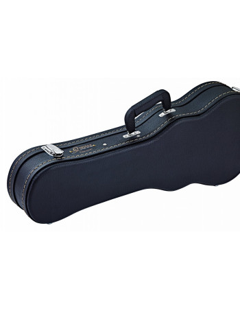 Ortega OUCSTD-BA Economy Baritone Ukulele-Hardcase - Black