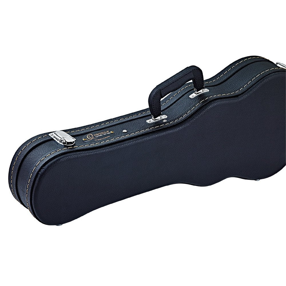 Ortega OUCSTD-BA Economy Baritone Ukulele-Hardcase - Black