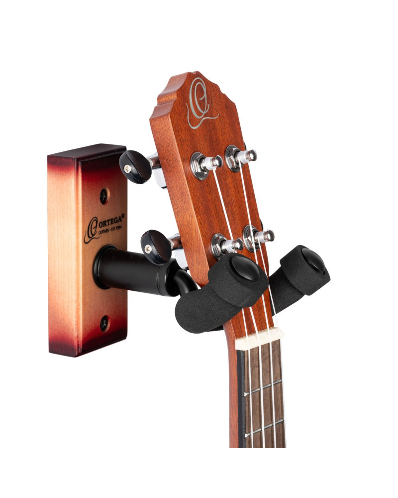 Ortega OUH-1CSB Ukulele Wall Hanger - Cherry Sunburst