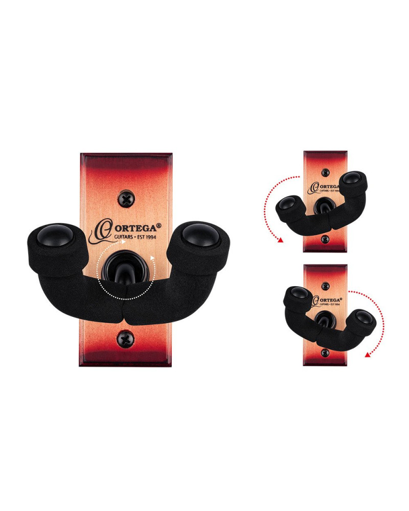 Ortega OUH-1CSB Ukulele Wall Hanger - Cherry Sunburst