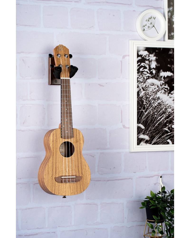 Ortega OUH-1WN Ukulele Wall Hanger - Walnut Wood