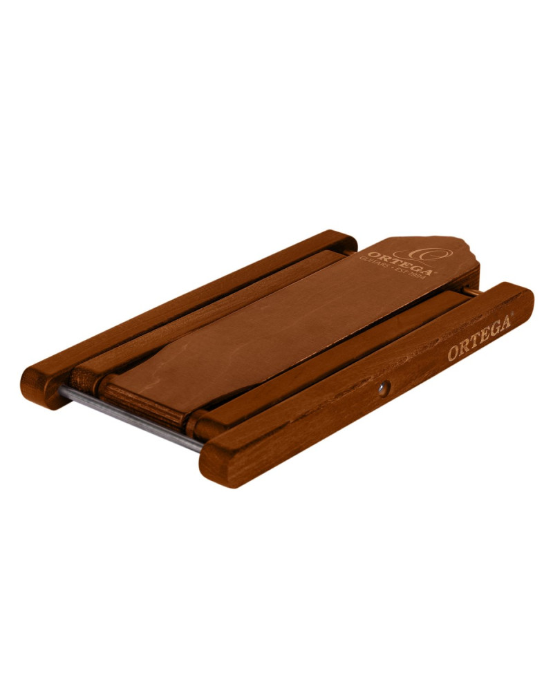 Ortega OWFS-1DB Wooden Foot Stool - Dark Brown