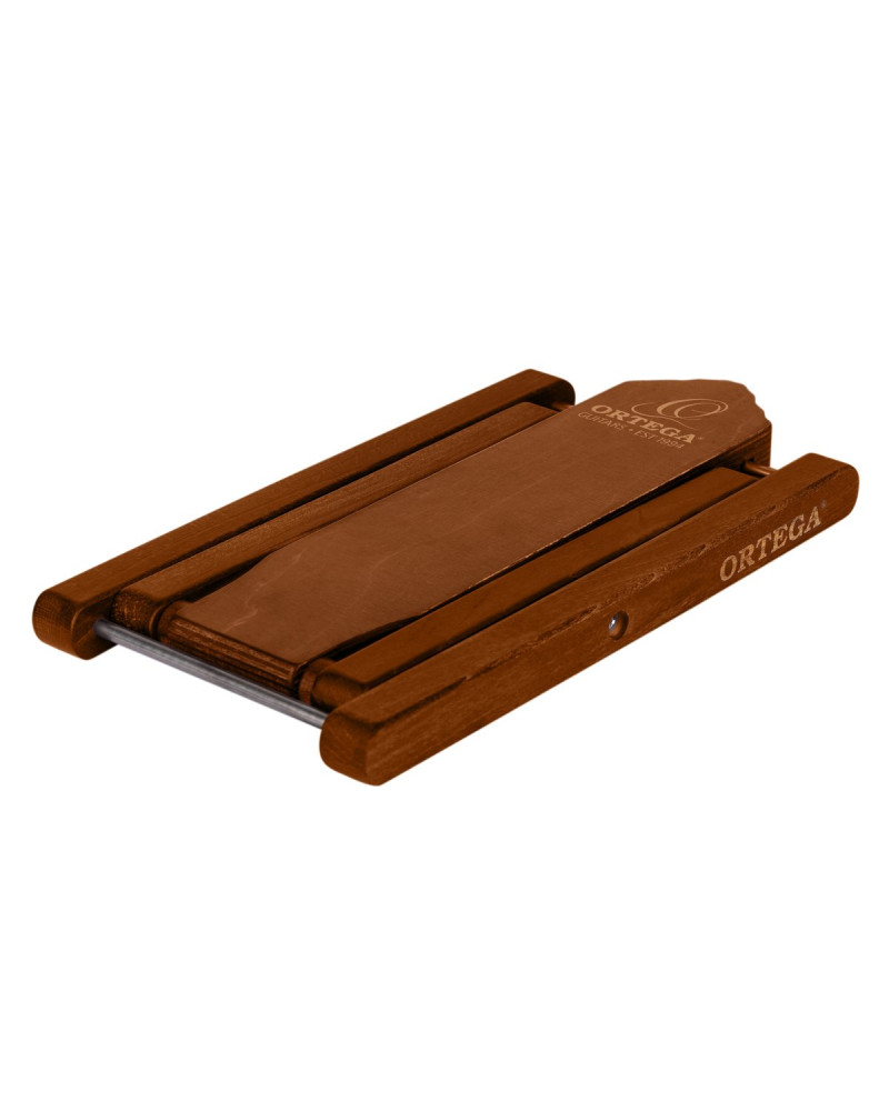 Ortega OWFS-1DB Wooden Foot Stool - Dark Brown