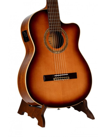 Ortega OWGS-1 Wood-Guitar-Stand - Dark Brown