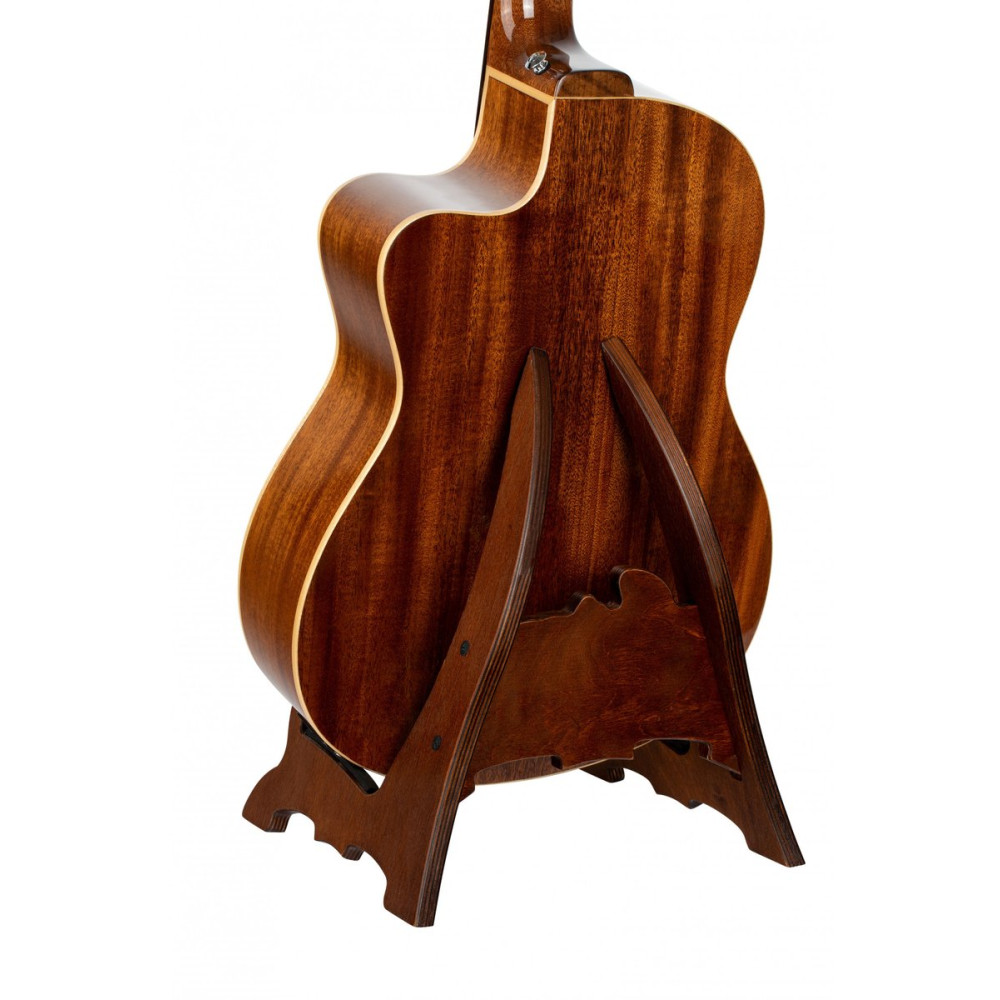 Ortega OWGS-1 Wood-Guitar-Stand - Dark Brown
