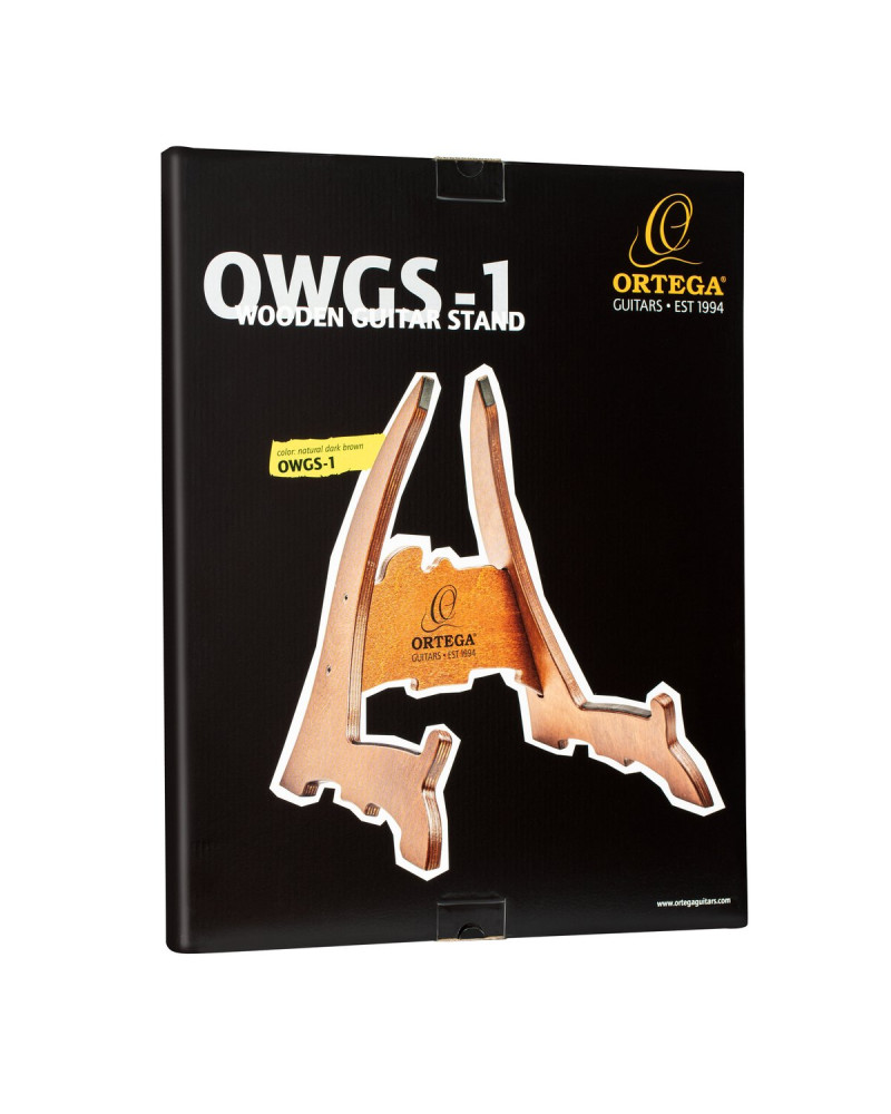 Ortega OWGS-1 Wood-Guitar-Stand - Dark Brown