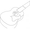Ortega OWPSC-EB Soprano/Concert-Ukulele-Pickguard - Ebony